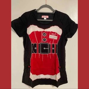 Koi Scrub Top Mrs. Clause - Limited Edition